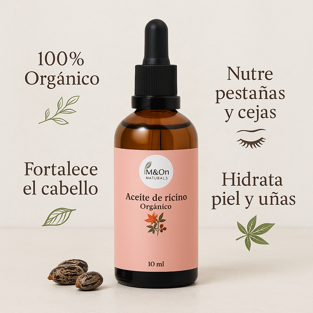 Aceite de Ricino Puro 100 ml | Fortalece Pestañas, Cejas, Cabello y Uñas | M&On Naturals_2