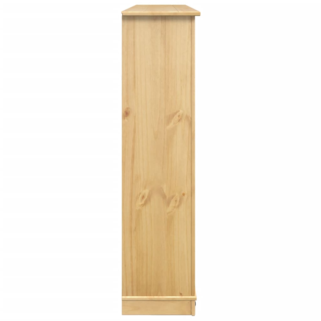 Mueble Zapatero Corona Madera Maciza De Pino 99x32x124,5 Cm / Vetonek_5
