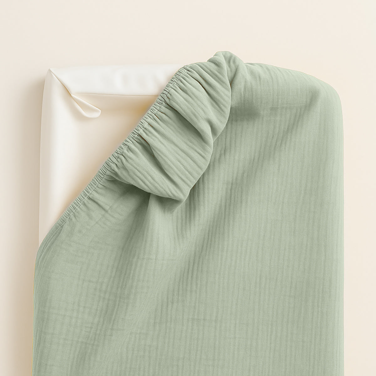 Funda De Colchón Para Cambiador En Algodón Bio Verde_4