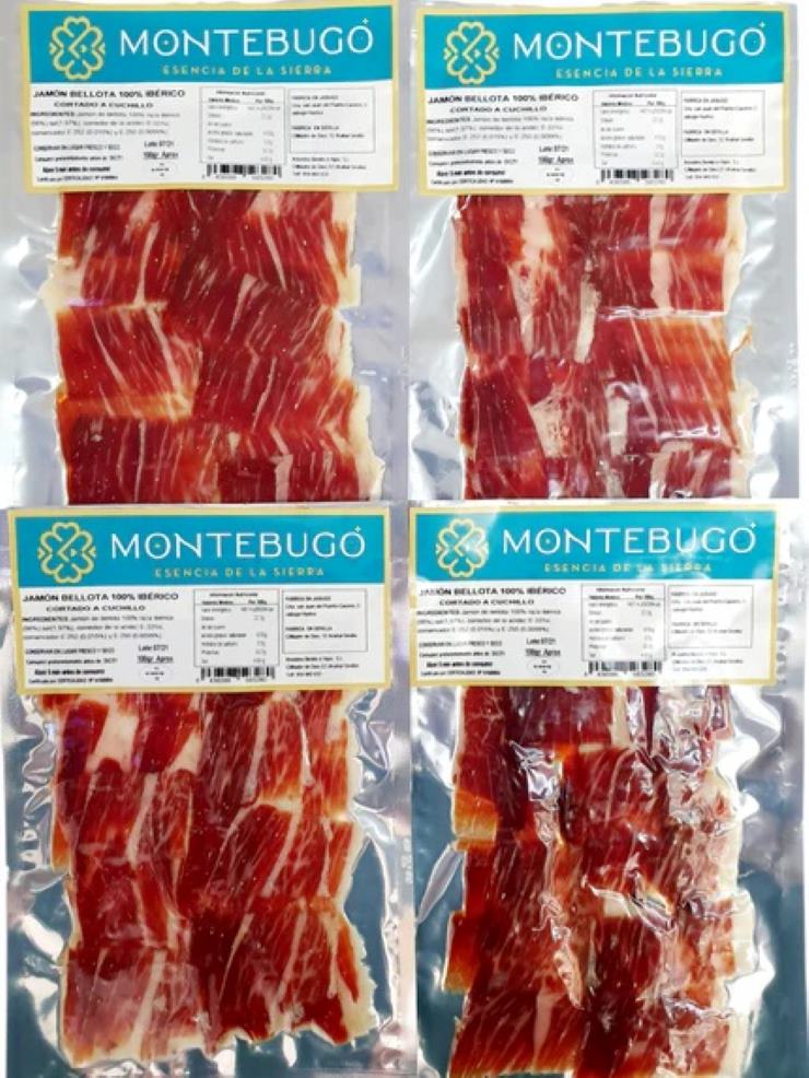 Sobres De Jamón De Bellota 100% Cortado A Cuchillo. 100 Grs. Aprox. 30 Sobres_0