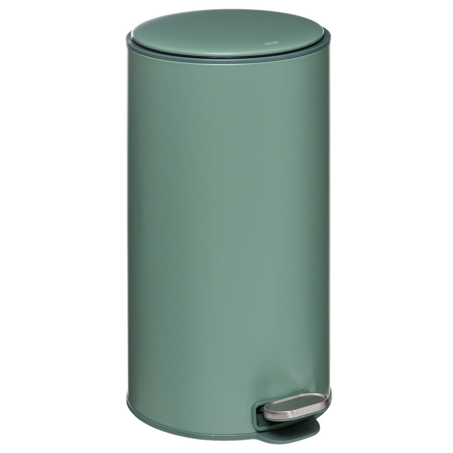Papelera / Cubo De Basura / Contenedor De Residuos Con Pedal 30l Retro Verde Delta_0