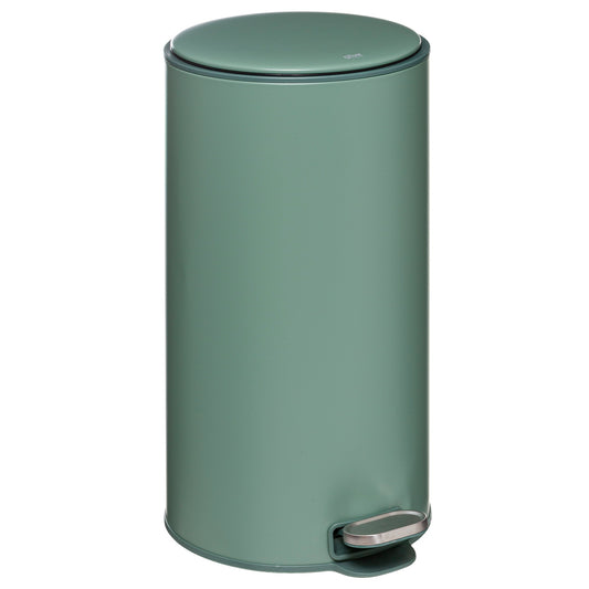 Papelera / Cubo De Basura / Contenedor De Residuos Con Pedal 30l Retro Verde Delta_0