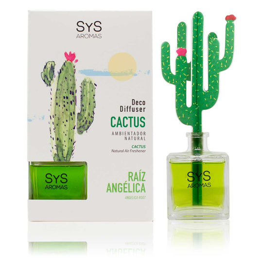 Difusor de Varillas Cactus Raíz de Angélica 90 ml | Aroma Herbal Intenso | Mikado Decorativo | Ambiente Equilibrante_0