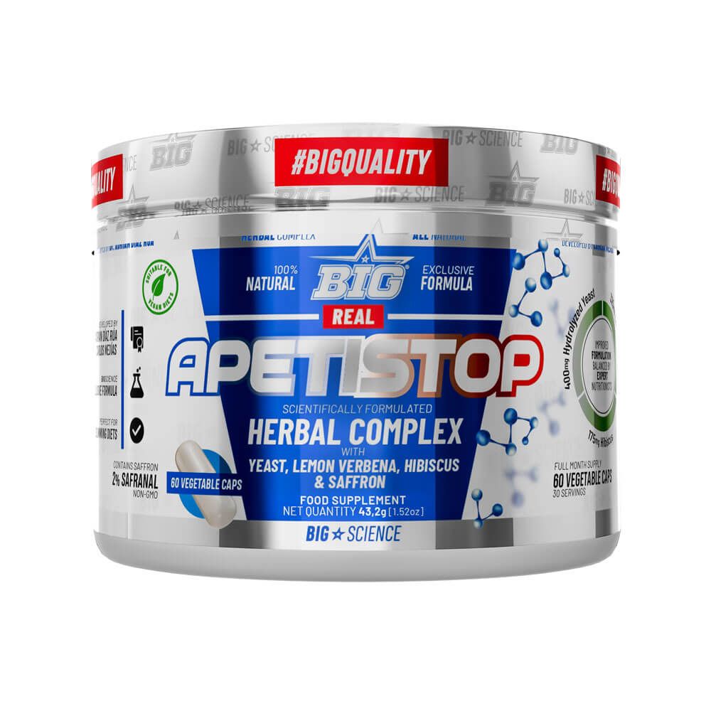 Real Apetistop - 60 Cápsulas - Inhibidores De Apetito - Big_0