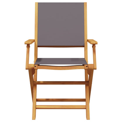 Set De Comedor De Jardín 5 Pzas Tela Madera Maciza Antracita / Vetonek_3