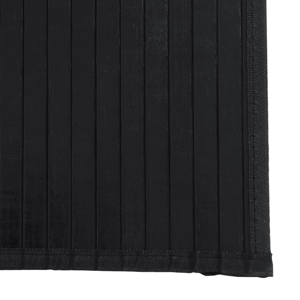Alfombra Rectangular Bambú Negro 100x500 Cm / Vetonek_2