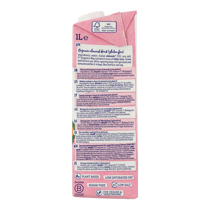 Pack de 6 Bebidas de Amêndoa sem Açúcar Bio Isola Bio 1 L