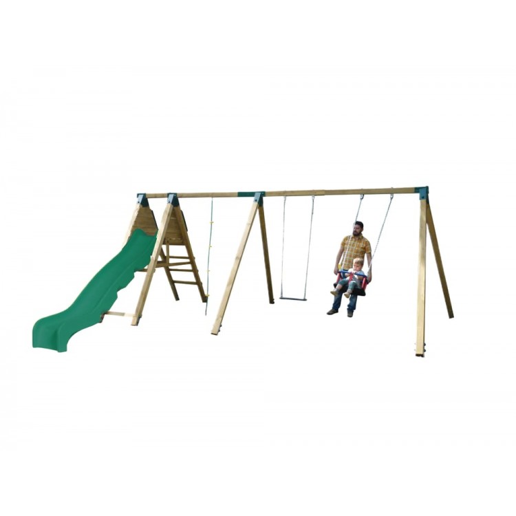 Parque Infantil Masgames Pegasus Asiento Plano + Asiento De Bebe Superficie De Arena, Tierra O Cesped._1