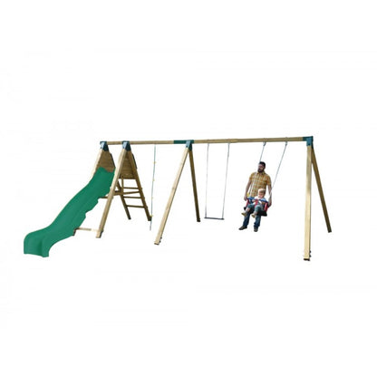 Parque Infantil Masgames Pegasus Asiento Plano + Asiento De Bebe Superficie De Arena, Tierra O Cesped._1