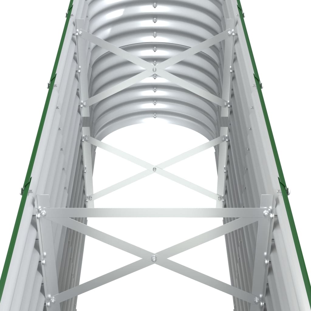 Jardinera Arriate Acero Galvanizado Verde 332x40x68 Cm_4