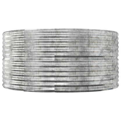 Jardinera Arriate Acero Galvanizado Plata 140x140x68 Cm_2