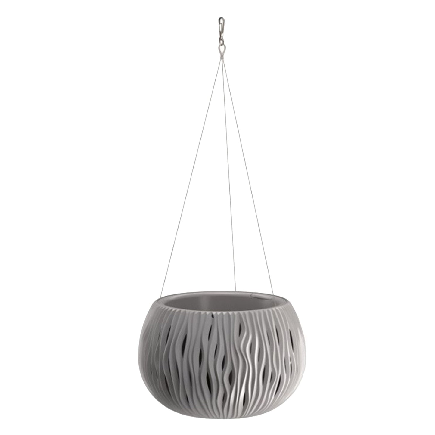Prosperplast Bowl Sandy Ws De Plástico Con Depósito En Color Gris Piedra, 19,5 (alto) X 29 (ancho) X 29 (profundo) Cms_0