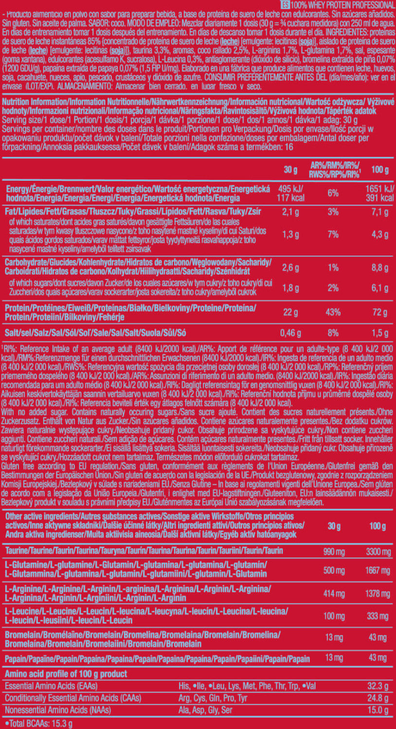 100% Whey Protein Professional - 500g - Coco - Proteina De Suero Whey - Scitec Nutrition_5