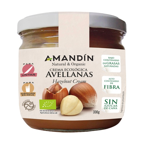 Creme de Avelã Sem Açúcar Amandin 330g