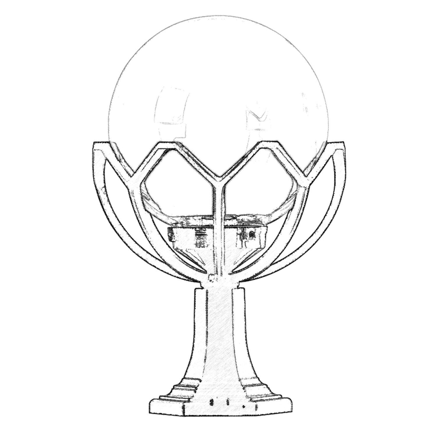 Aplique De Pared Para Exterior, Abs , Negro, 35x35x52, Casquillo E 27 Max 60 W