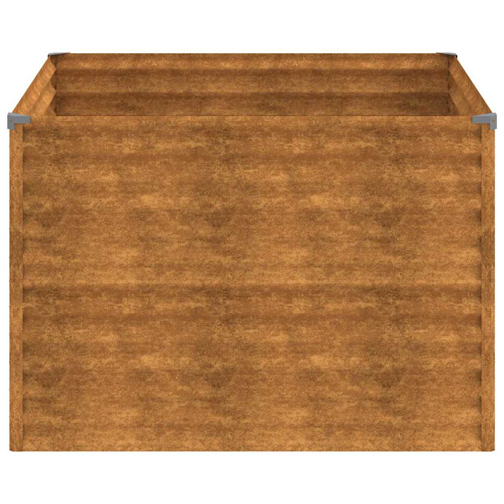 Jardinera De Acero Corten 100x100x69 Cm_3