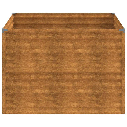 Jardinera De Acero Corten 100x100x69 Cm_3