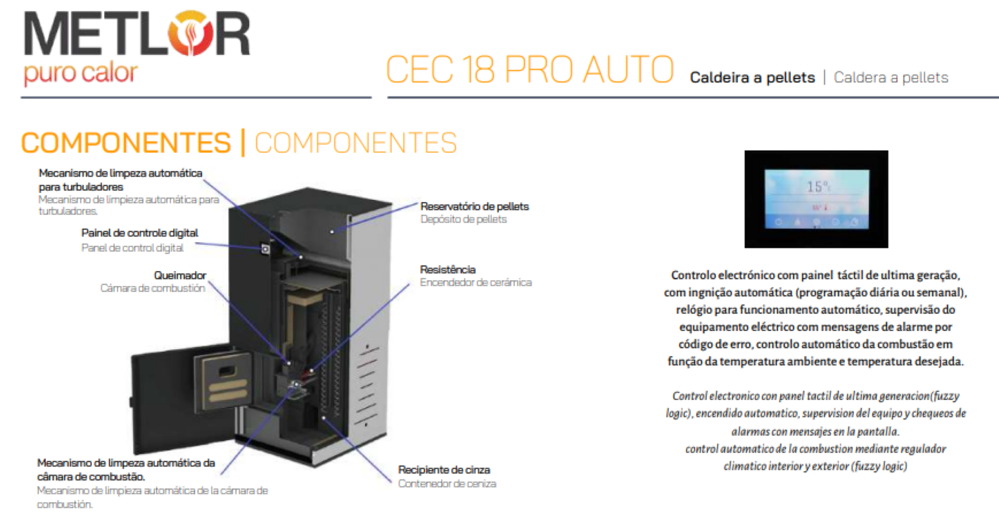 Calderas Pellets Metlor Modelo Cec Pro Auto 18_4