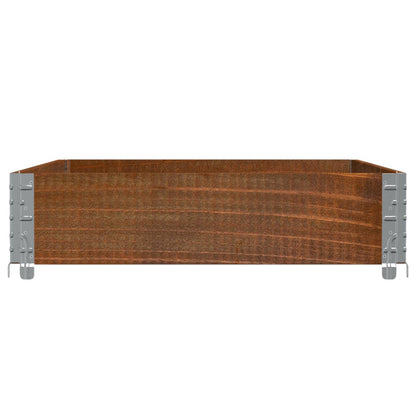 Jardinera De Madera Maciza De Pino Marrón 120x80 Cm_3