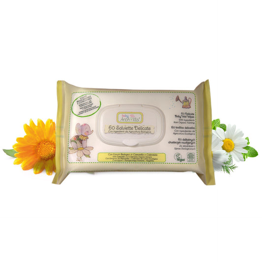 Lenços Húmidos Anthyllis Baby ECO Camomila e Calêndula 60 unidades