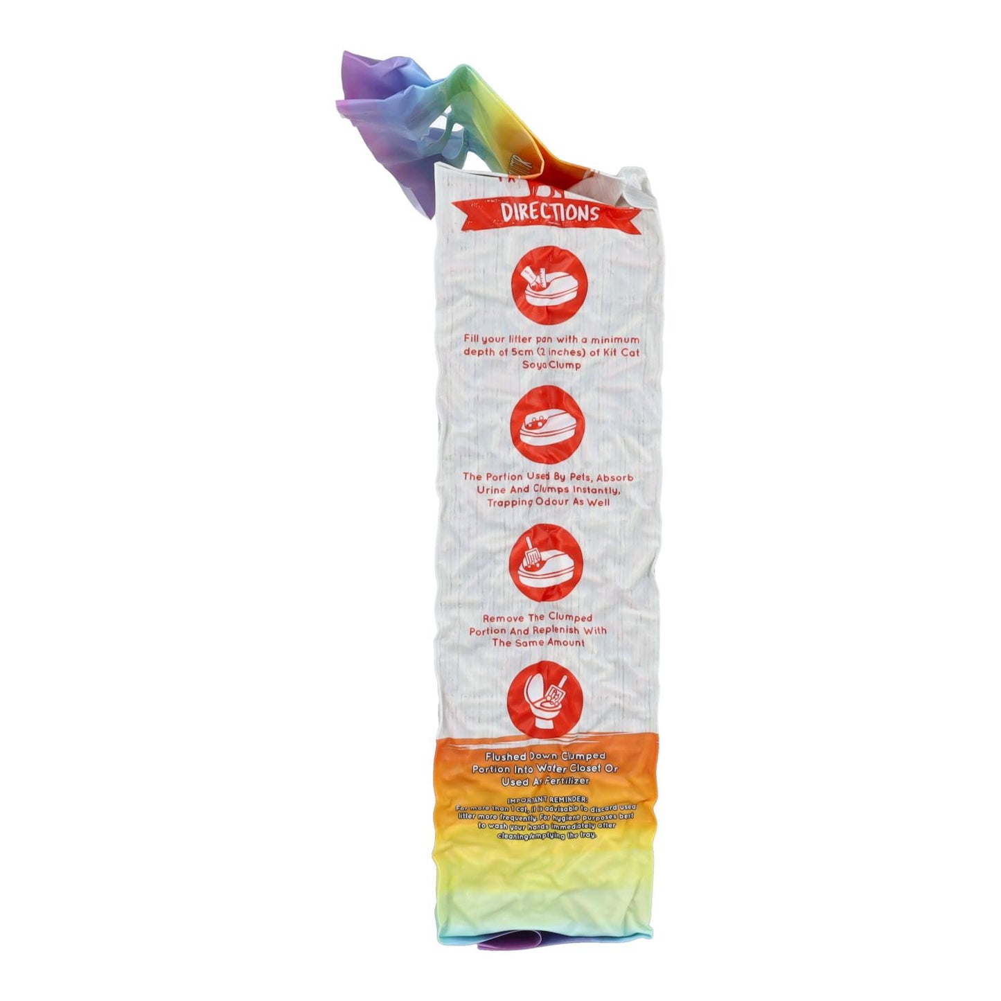 Kit de areia para gatos Eco SoyaClump - Areia para gatos Confetti 7 L