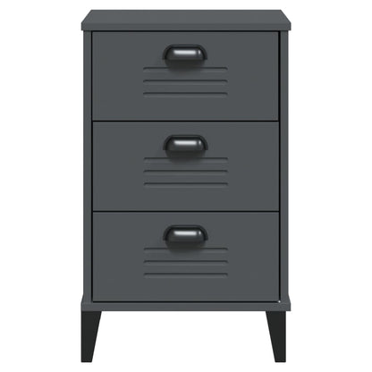Mesita De Noche Viken Madera De Ingeniería Gris Antracita_4