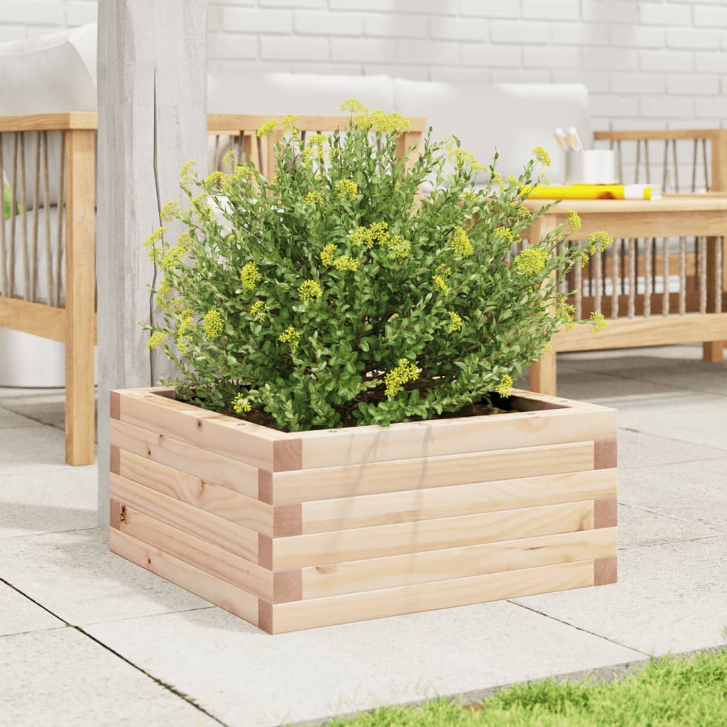 Jardinera De Madera Maciza De Pino 50x50x23 Cm_2