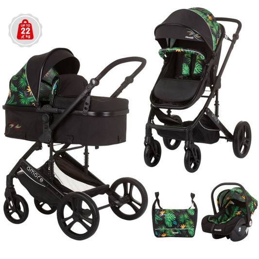 Carrito De Bebé Trío Convertible Amore Hasta 22 Kg Jungle_0