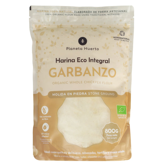 Farinha de Grão de Bico Integral Eco Planeta Huerto 800 g