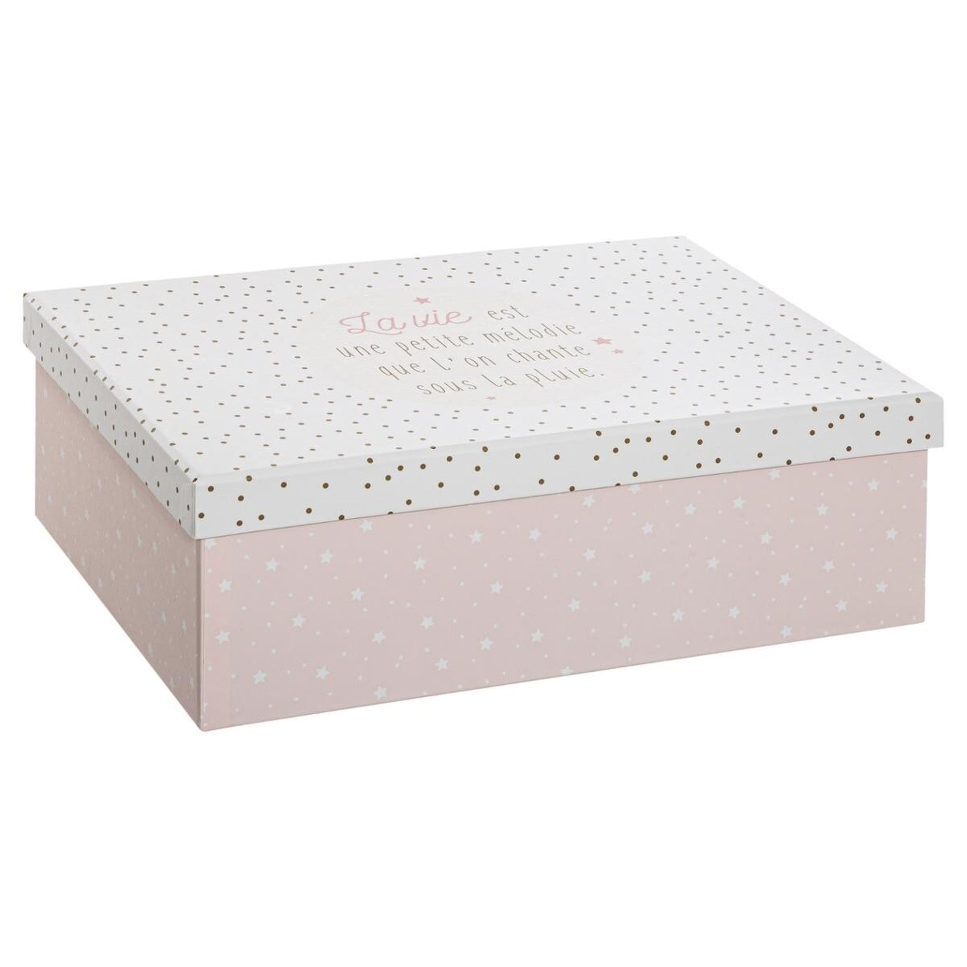 Juego De 3 Cajas De Almacenaje Blancas Y Rosas_2
