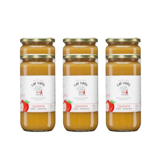 Pack 6x Compota de Manzana Eco Cal Valls 700g