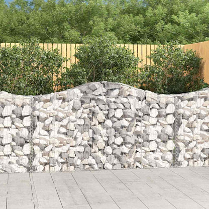 Cestas Gaviones 18 Uds Forma De Arco Hierro 200x30x100/120 Cm_1