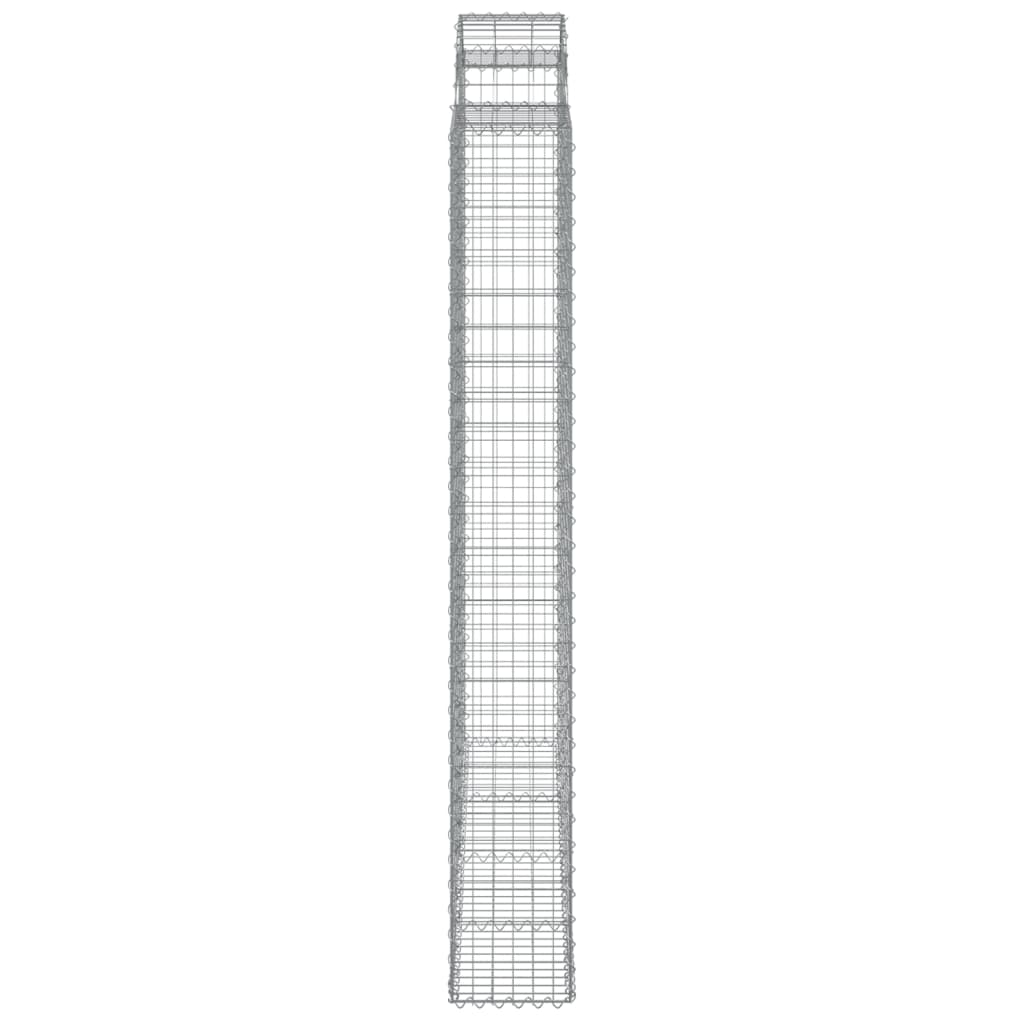 Cestas De Gaviones 6 Uds Forma De Arco Hierro 200x30x220/240 Cm_4