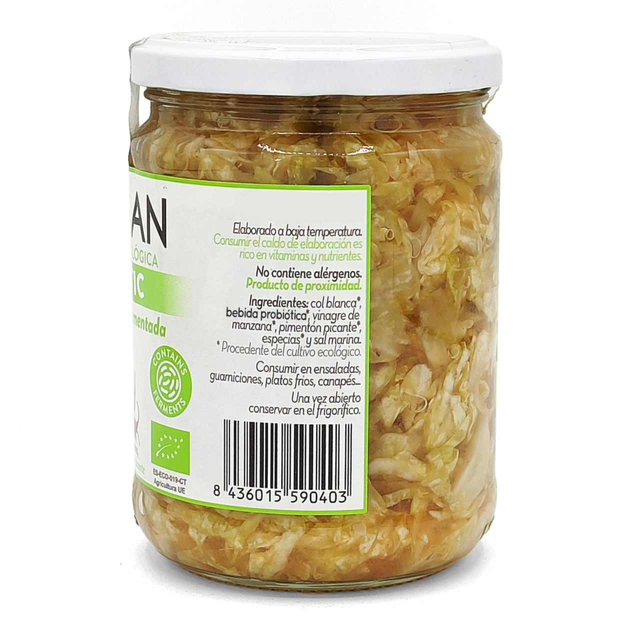 Chucrut Col Blanca Fermentada Eco Bionsan 420gr_2