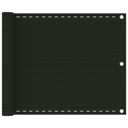 Vidaxl Toldo Para Balcón Hdpe Verde Oscuro 75x400 Cm_0