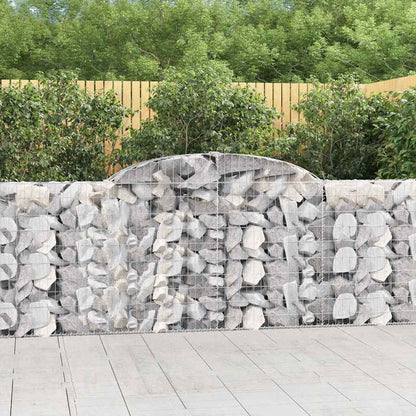 Cestas De Gaviones 8 Uds Forma De Arco Hierro 300x30x100/120 Cm_1