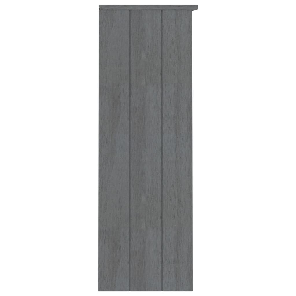 Aparador Superior Hamar Pino Macizo Gris Oscuro 85x35x100 Cm / Vetonek_3