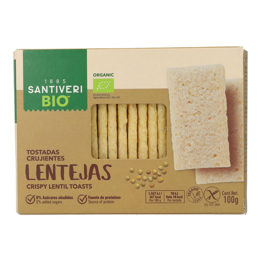 Tosta de Lentilhas Biológicas Leve e Crocante Santiveri 100 g