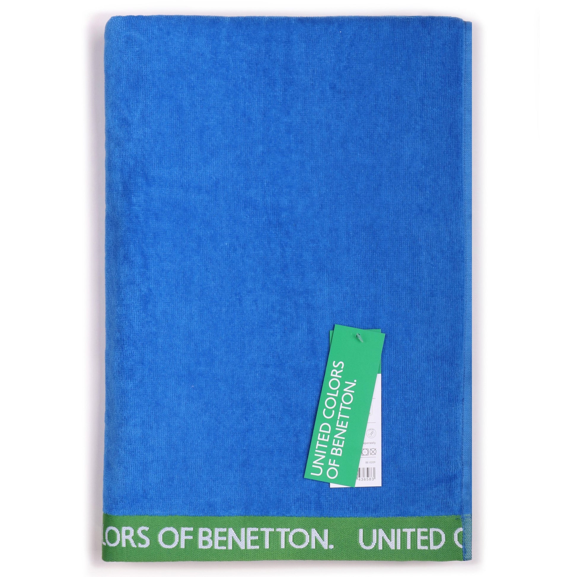 Toalla De Playa 90x160cm 380gsm Velour 100%algodon Azul Casa Benetton_5