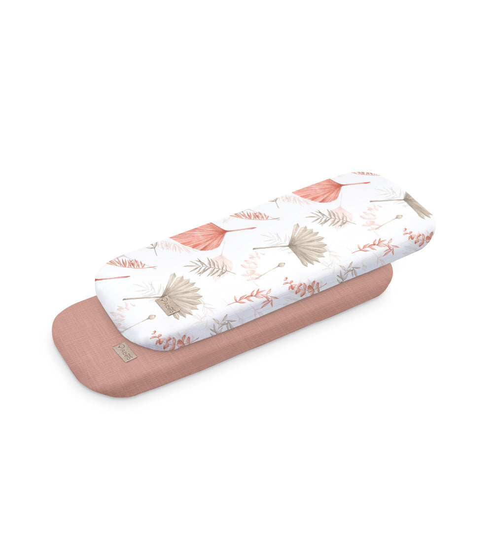 Pack 2 Bajeras Capazo Algodón Satinado 80x35 Boho Rusty_0