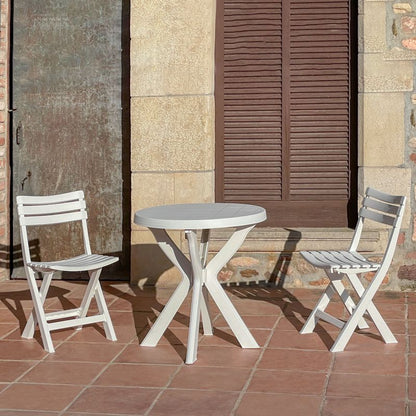 Pack 2 Sillas De Exterior Plegables Hoku Polipropileno, Blanco, 44 X 78 X 41_4