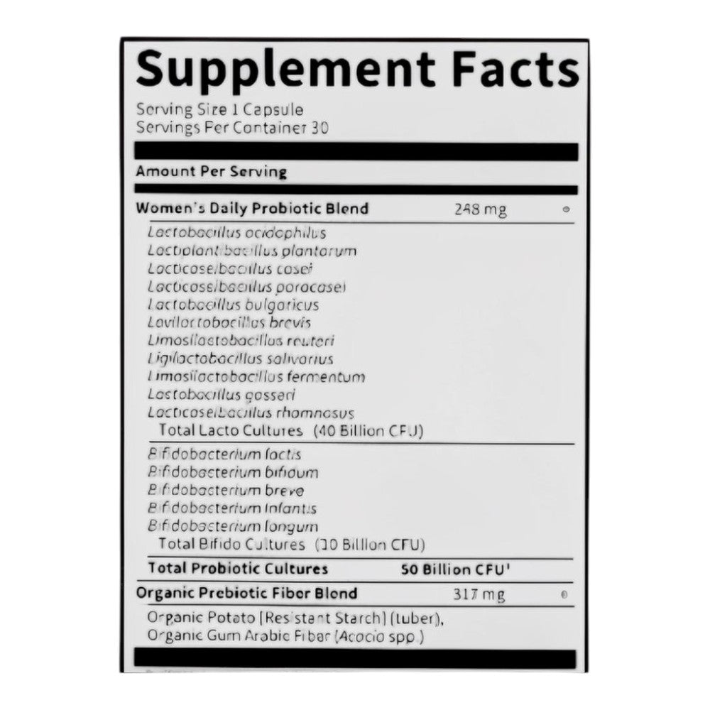 Dr. Formulated Probiotics Once Daily Women's 30 Caps_1