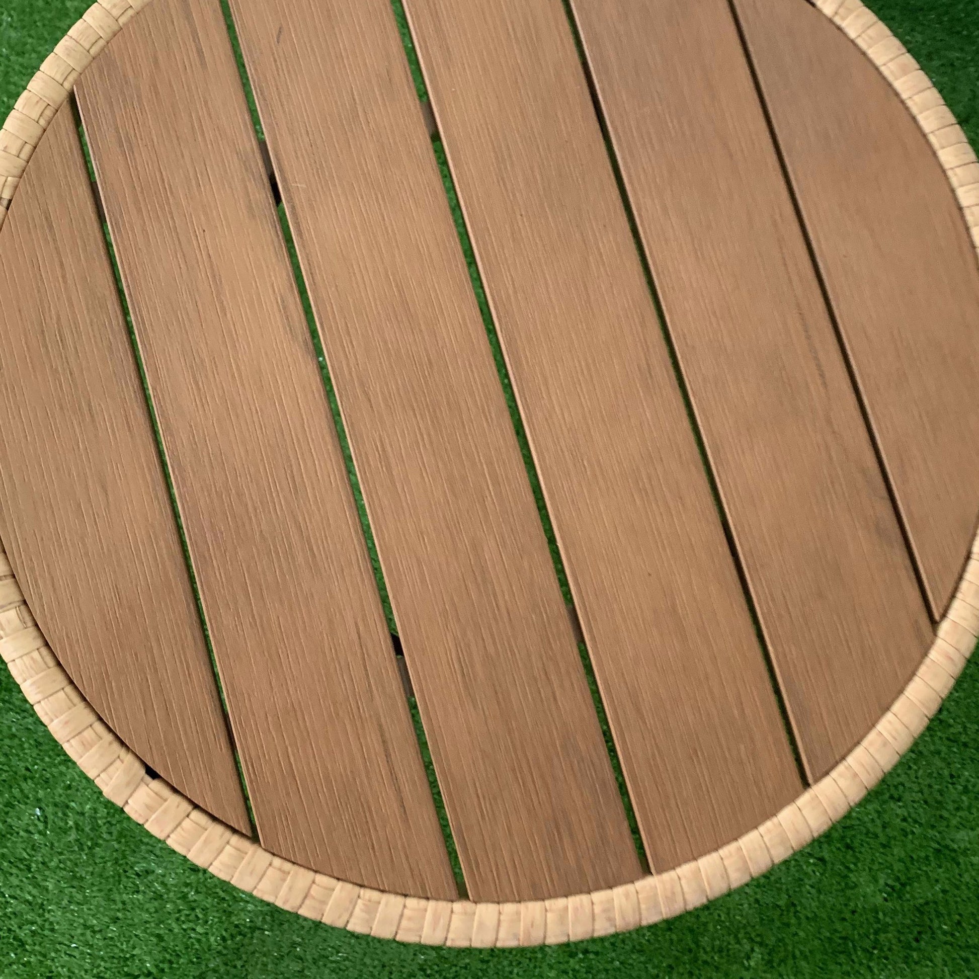 Outsunny Conjunto De Mesa Y Sillas De Jardín Exterior De Ratán Natural_4