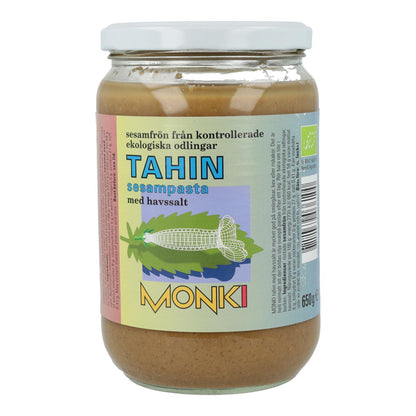 Tahini torrado com sal biológico Monki, 650 g