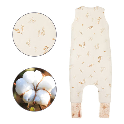 Saco De Dormir Con Pies Reversible T-s Jersey Algodón Bohemian Sand-bohemian Botanic_5
