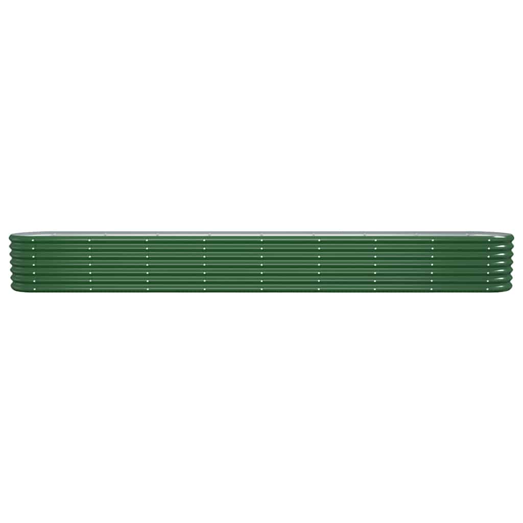 Jardinera Arriate Acero Galvanizado Verde 332x40x36 Cm_2