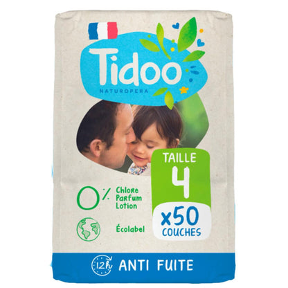 Fraldas Tidoo T4 Maxi (7/18 kg), 50 unidades