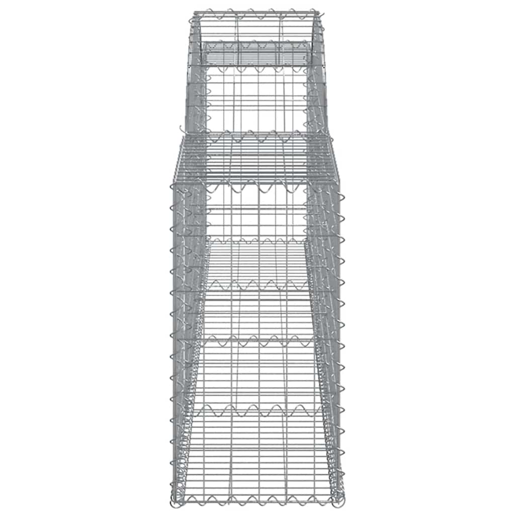 Cestas De Gaviones 13 Uds Forma De Arco Hierro 300x30x60/80 Cm_4
