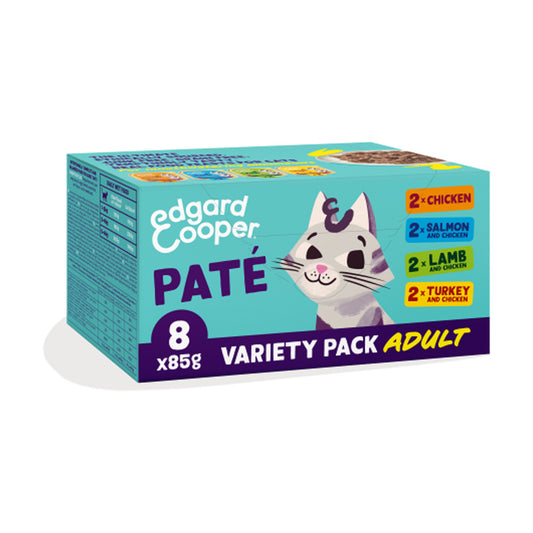 Multipack 8x85g Tubo de Patê de Comida Húmida Edgard &amp; Cooper