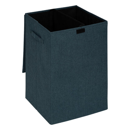 Cesta De Ropa Colors 74l Mdf Y Poliéster Azul Petróleo_1